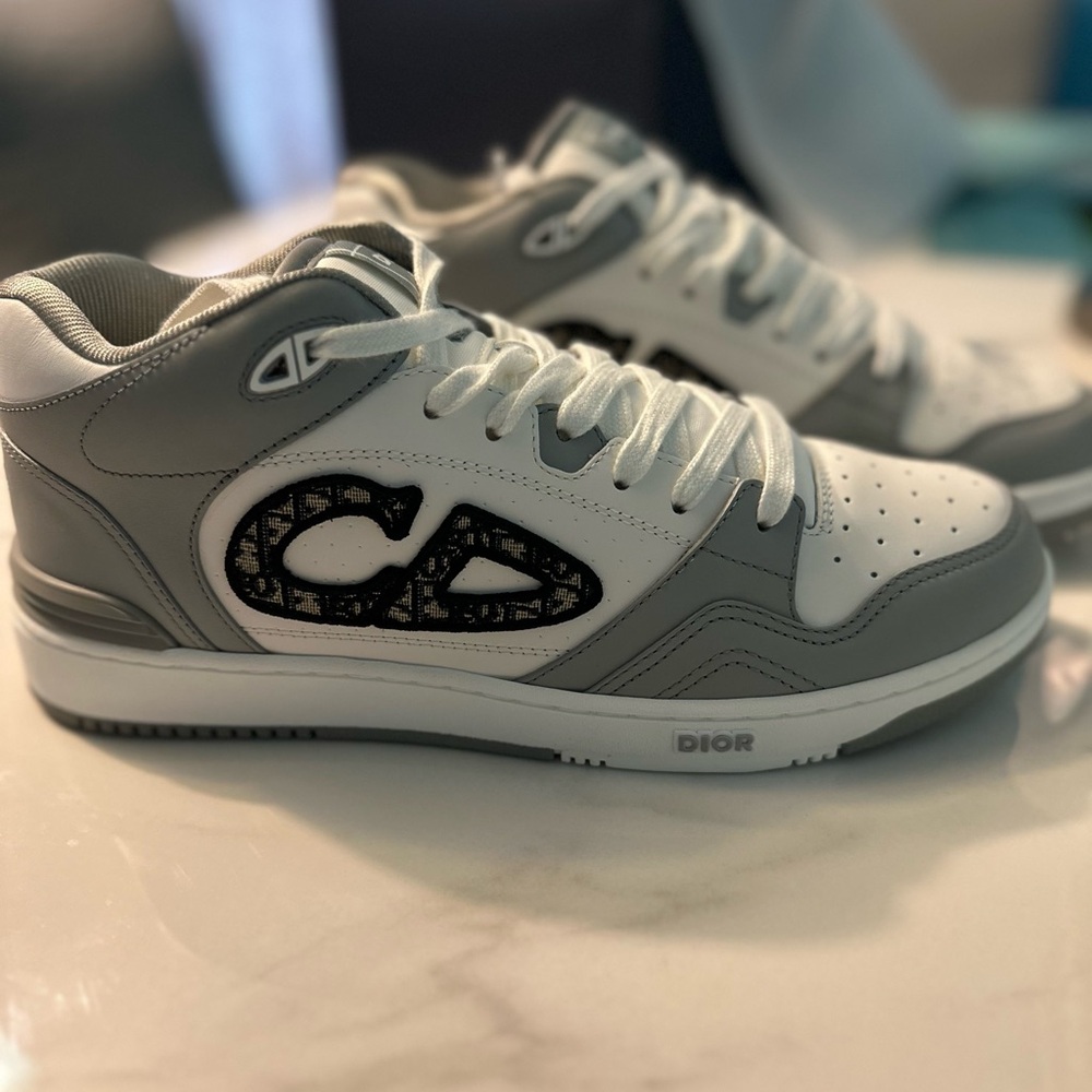 Dior Gray and White Sneakers